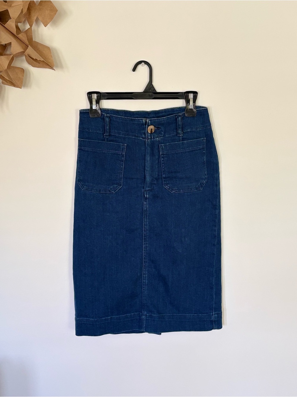 Maeve by Anthropologie Dark Denim Pencil Skirt XS